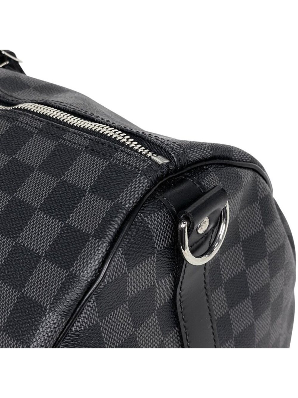 Louis Vuitton Keepall Bandouliere 55 Travel Boston Bag Damier Graphite Noir - Picture 7 of 13